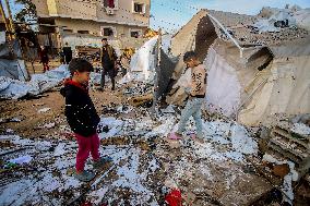 Israeli Strike on Displaced Camp - Gaza