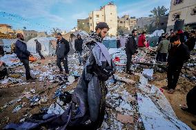 Israeli Strike on Displaced Camp - Gaza