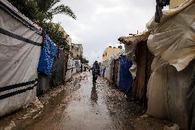 Displaced Families Suffer Harsh Weather Conditions - Gaza