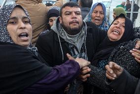 Funeral In Gaza After Israeli Airstrike