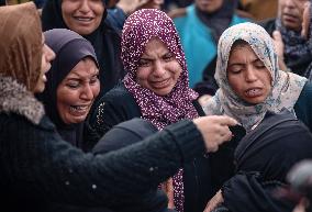 Funeral In Gaza After Israeli Airstrike