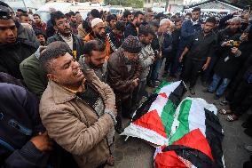 Funeral In Gaza After Israeli Airstrike