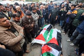 Funeral In Gaza After Israeli Airstrike