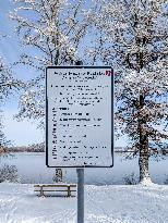 Winter Bathing In The Bavarian Lake Staffelsee