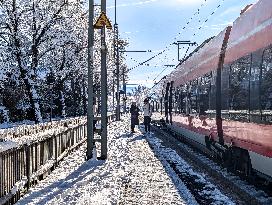 Regional Rail Transport In The Bavarian Countryside