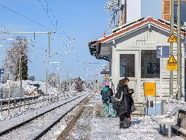 Regional Rail Transport In The Bavarian Countryside