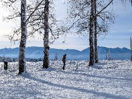 Winter Walk In Bavarian Countryside