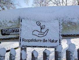 Winter Walk In Bavarian Countryside