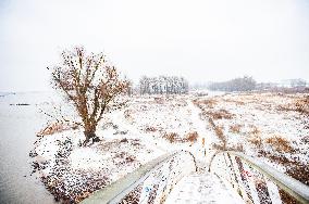 First Snowfall Of The Year In The Netherlands.