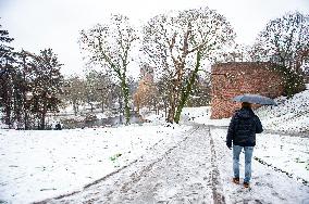 First Snowfall Of The Year In The Netherlands.