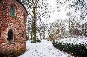 First Snowfall Of The Year In The Netherlands.