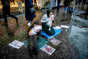 Pro Palestinian Zara Protest During Sales Season - Rotterdam