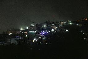 Buildings Illuminated At Night In Kodaikanal