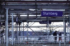 Bavarian Suburban Train And Regional Train Station Starnberg