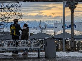 Bavarian Suburban Train And Regional Train Station Starnberg