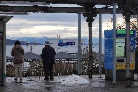 Bavarian Suburban Train And Regional Train Station Starnberg