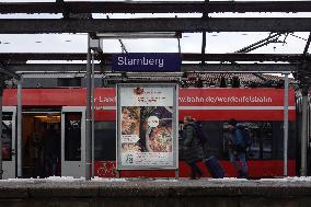 Bavarian Suburban Train And Regional Train Station Starnberg