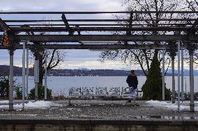 Bavarian Suburban Train And Regional Train Station Starnberg