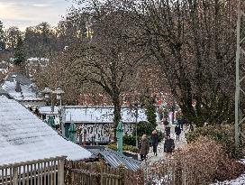 Bavarian Suburban Train And Regional Train Station Starnberg