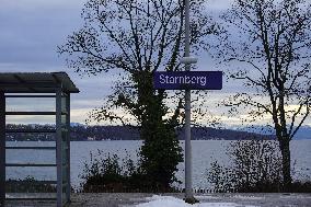 Bavarian Suburban Train And Regional Train Station Starnberg