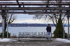 Bavarian Suburban Train And Regional Train Station Starnberg