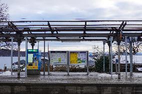 Bavarian Suburban Train And Regional Train Station Starnberg