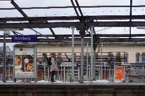 Bavarian Suburban Train And Regional Train Station Starnberg