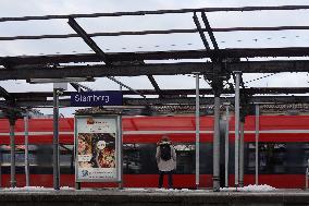 Bavarian Suburban Train And Regional Train Station Starnberg