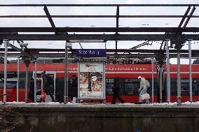 Bavarian Suburban Train And Regional Train Station Starnberg