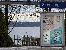 Bavarian Suburban Train And Regional Train Station Starnberg