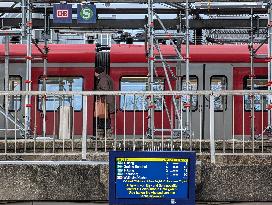 Bavarian Suburban Train And Regional Train Station Starnberg