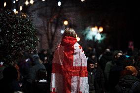 Protests Are Still Going In Tbilisi