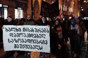 Protests Are Still Going In Tbilisi