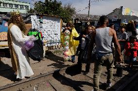 Three Wise Men Visit Migrant Camps In Mexico