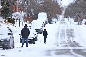 The Cold Spell Hits Across  Quebec