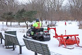 The Cold Spell Hits Across  Quebec