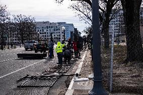 Washington DC  Getting Getting Ready 47th Presidential Inauguration