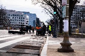 Washington DC  Getting Getting Ready 47th Presidential Inauguration