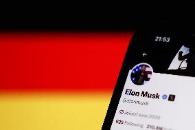 Elon Musk On X, Countries And Grok Photo Illustrations