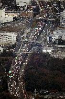 Return rush of New Year holidaymakers in Japan