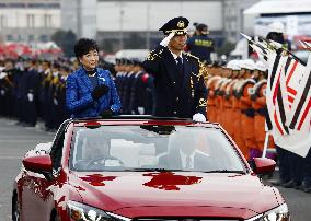 Firefighters' New Year event in Tokyo