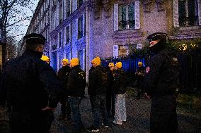 Farmers Excorted By Police Officers To Leave Paris