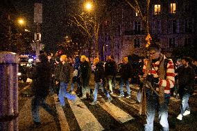 Farmers Excorted By Police Officers To Leave Paris