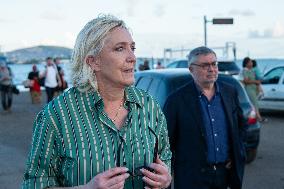 Marine Le Pen on visit in Mayotte