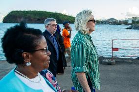 Marine Le Pen on visit in Mayotte