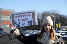 Dont Be Silent! Captivity Kills rally in Kyiv