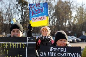 Dont Be Silent! Captivity Kills rally in Kyiv