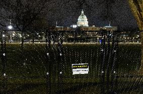 Security Precautions at The US Capitol - Washington