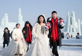 Group Wedding at The Harbin Ice-Snow World - China