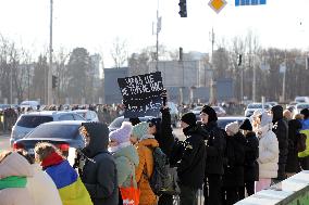 Dont Be Silent! Captivity Kills rally in Kyiv